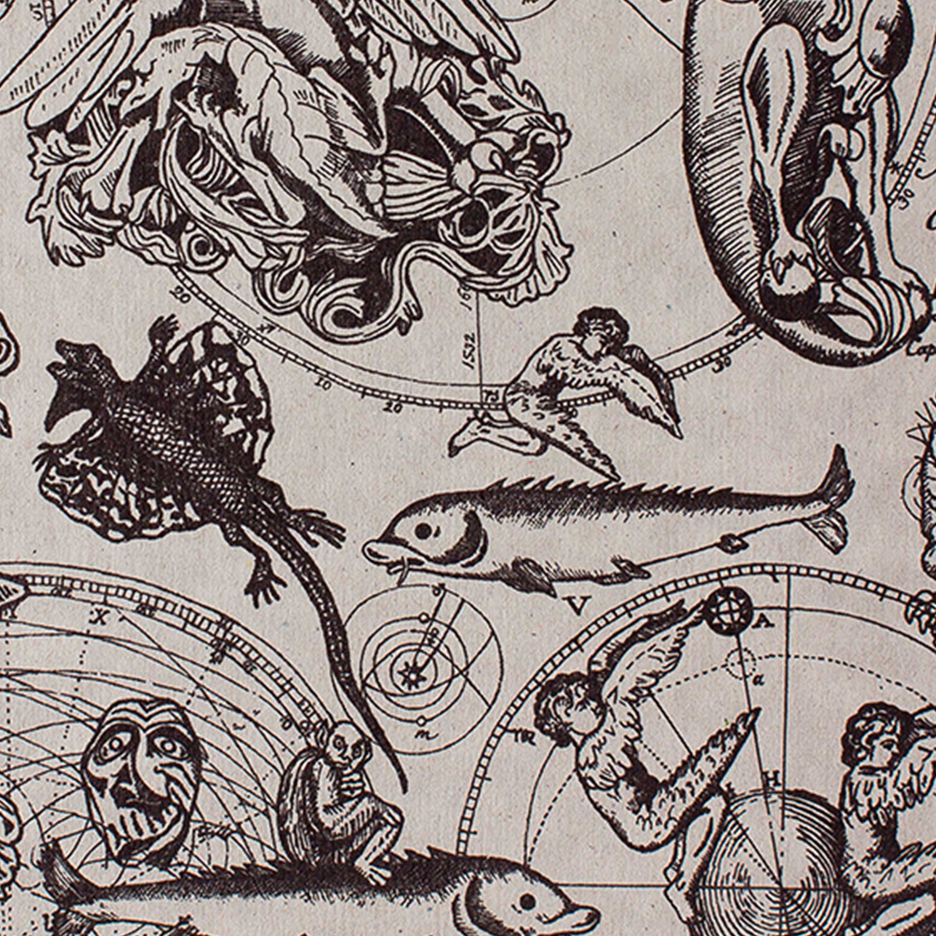 Closeup of spooky gothic creatures