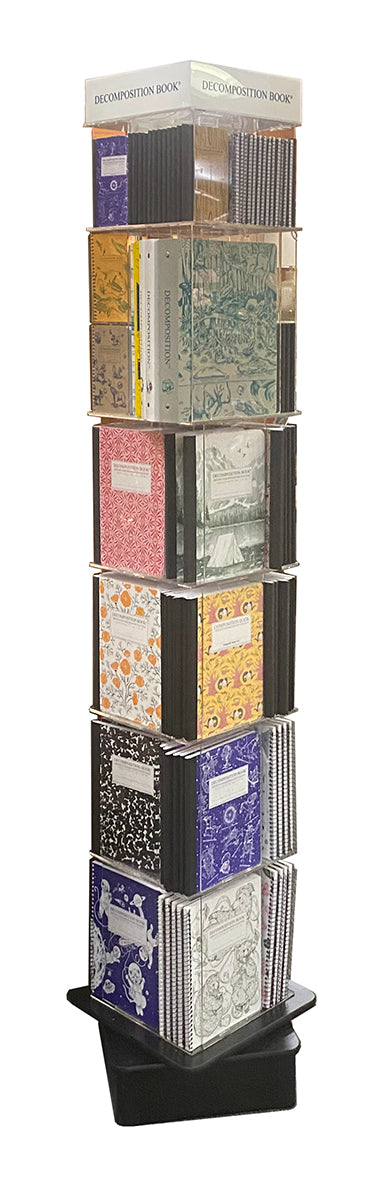 Decomposition Book Spinner Display - 6 Tier