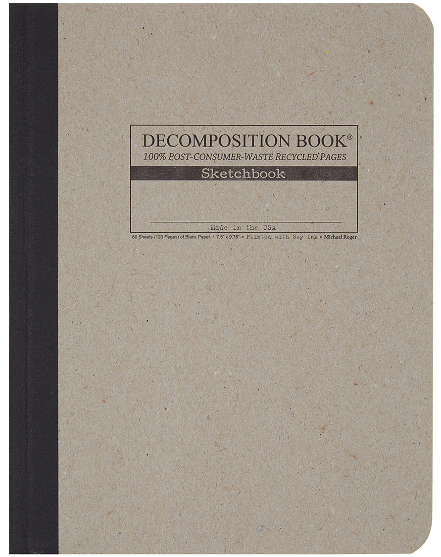 Composition notebook with a plain gray cover