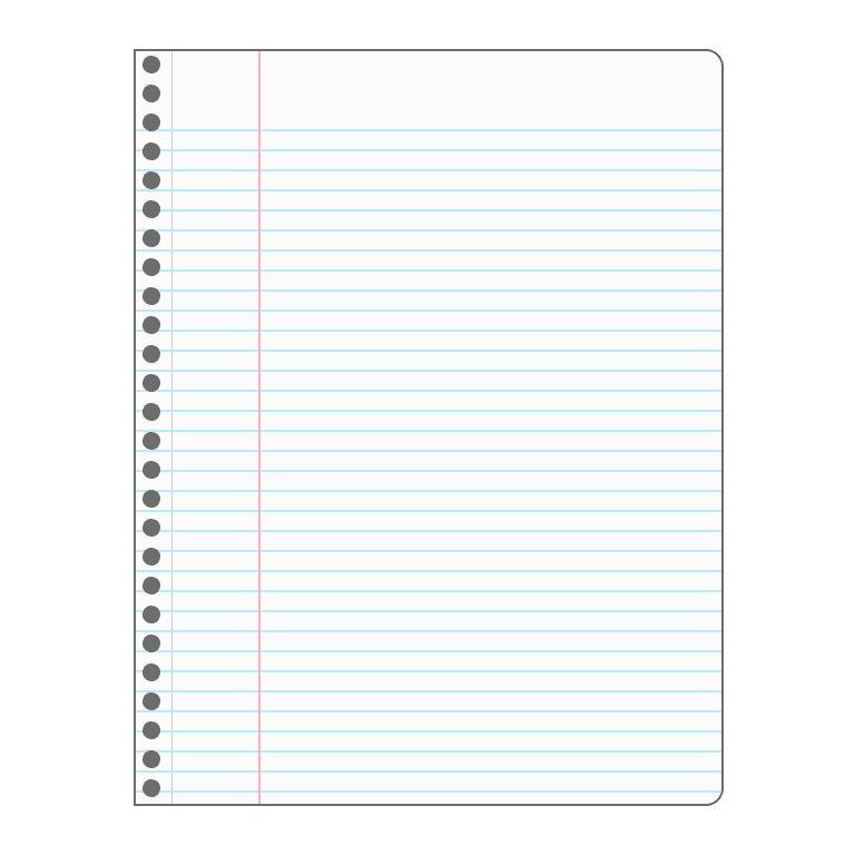 College-ruled paper