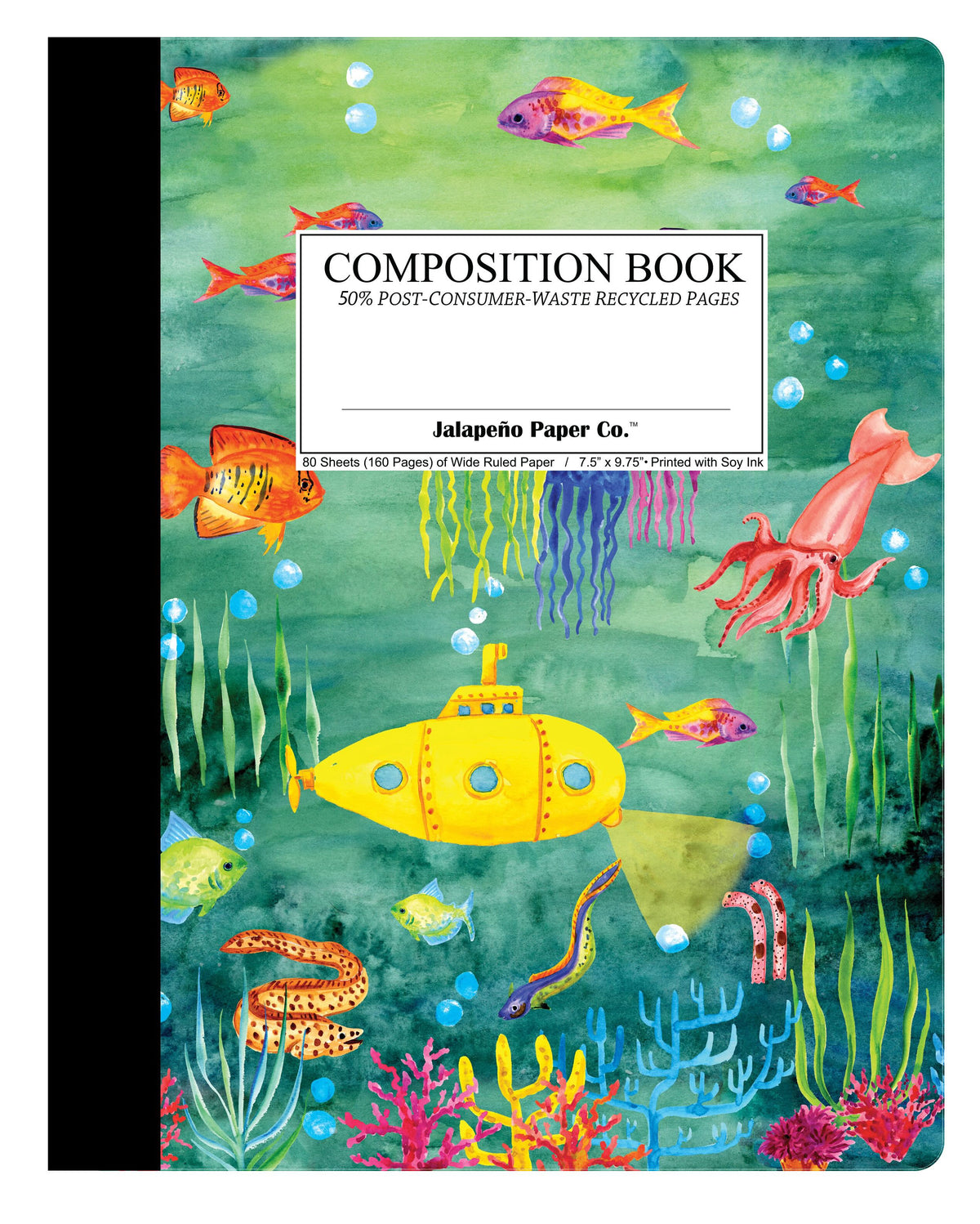 Deep Dive Composition Book (Wide Ruled Pages)