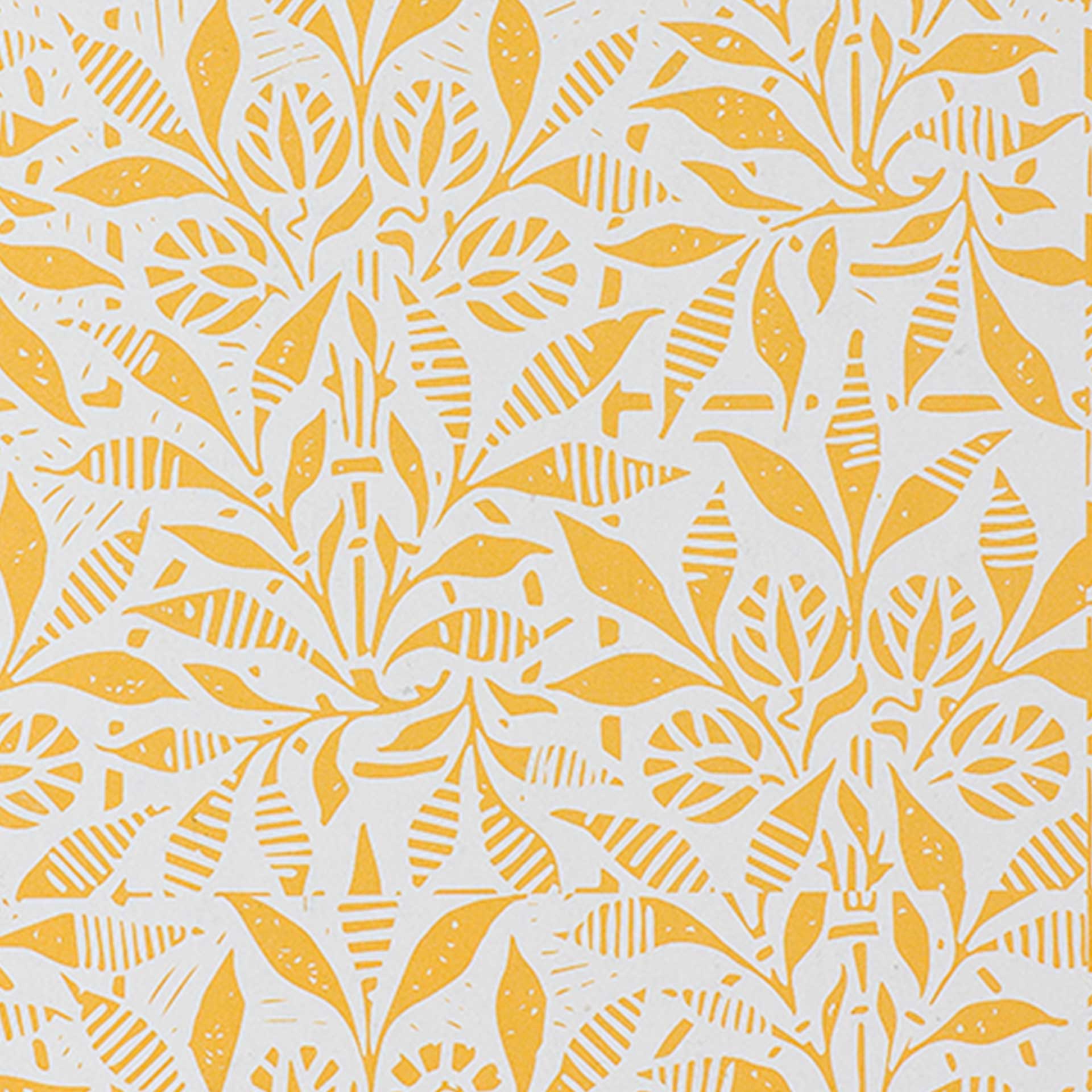 Closeup of a yellow floral pattern