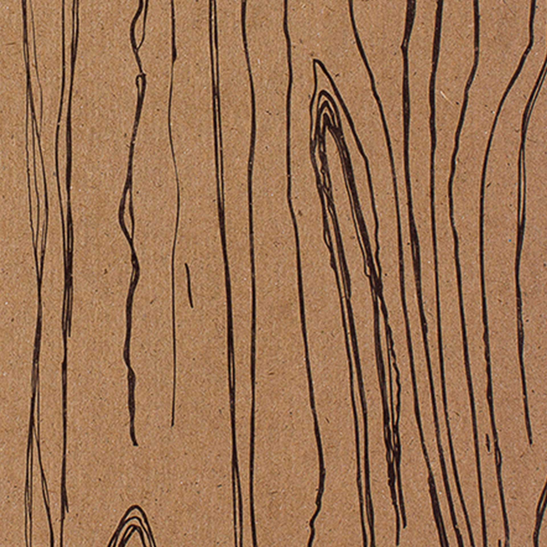 Closeup of a woodgrain pattern in black and brown